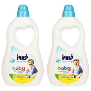 مایع لباسشویی کودک فیروز مدل Baby مقدار 2000 گرم بسته 2 عددی